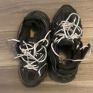 Balenciaga Kids Black and White Sneakers